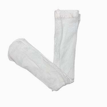 Bas collant blanc délicat avec broderie floral 18-24M