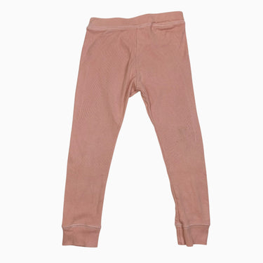 Legging rose en coton bio 3-4Y