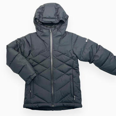 Manteau noir d'hiver matelassé doublé en poly 6Y