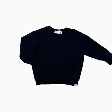 Pull noir en coton 6M