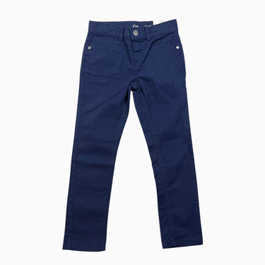 Pantalon marine en canvas de coton 6Y