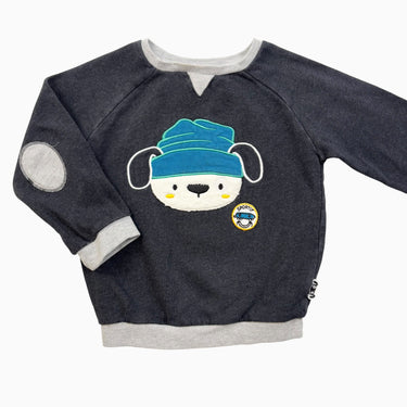 Pull anthracite 'chien' 2-3Y