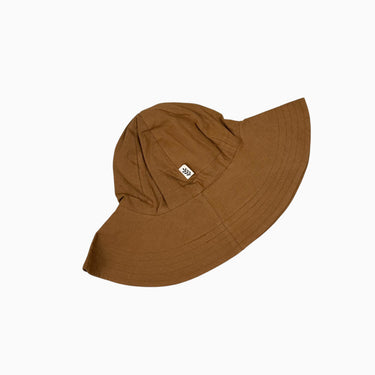 Chapeau soliel marron en lin XL 4-6Y