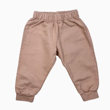 Jogger saumon en coton bio 6-12M