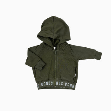 Veste à capuchon kaki 0-3M