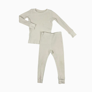 Pyjama vanille en coton gaufré 3Y