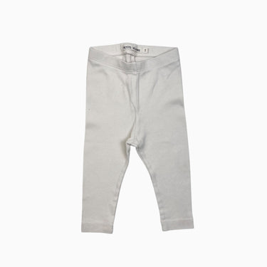 Legging vanille en coton bio 3-6M