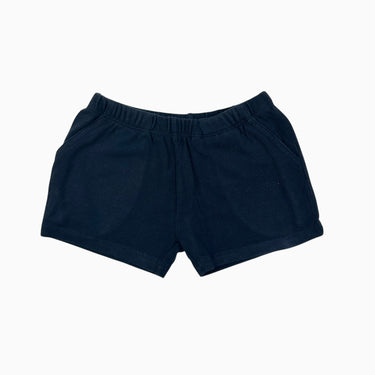 Short marine en coton piqué 12-18M