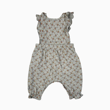 Salopette gris mousseline fleur 3M