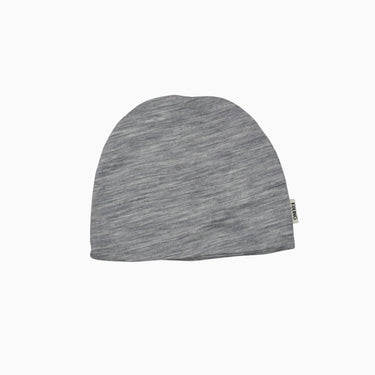 Tuque bleu chiné en tricot de mérinos 48-50CM (12-24M)