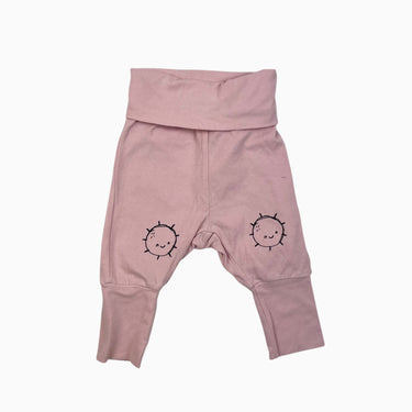 Pantalon rose 'soleils' 0-6M