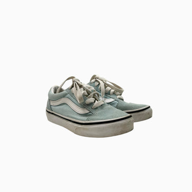 Sneakers aqua en suède à lacet 12US
