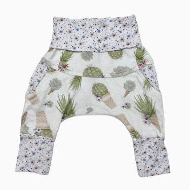 Pantalon évolutif 'plantes' en bambou 0-6M