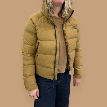 Manteau ocre en duvet pour femmes M