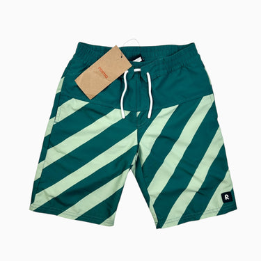 Maillot avec filet intégré à rayures vertes 10Y