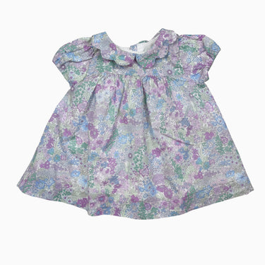 Robe en coton à col festonné et imprimé liberty 3M