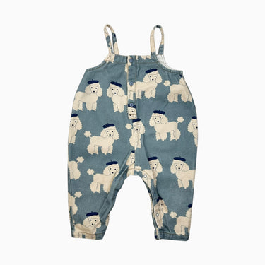 Combi 'chiens' en denim 18M