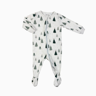 Pyjama blanc 'sapins' 6M