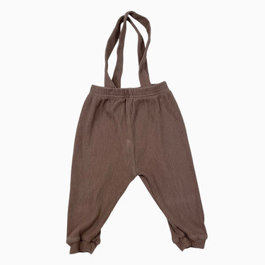 Pantalon à bretelles latté 1Y