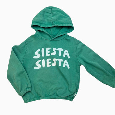 Pull à capuchon vert 'Siesta' 6Y