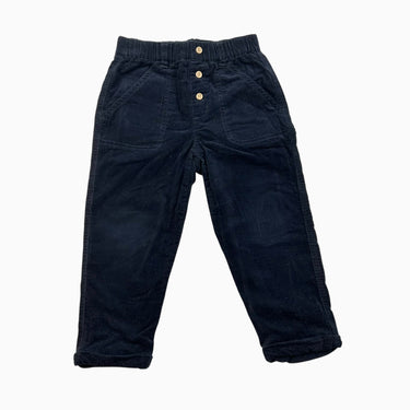 Pantalon marine profond en corduroy 24M