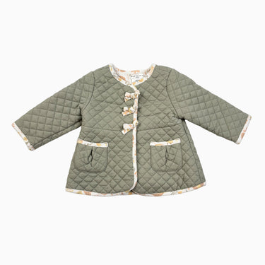 Manteau mi-saison sauge matelassé 3-6M