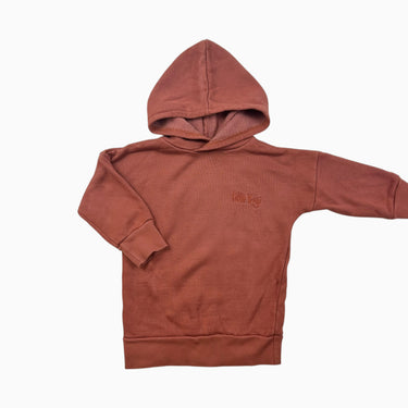 Pull à capuchon brique 1-3Y