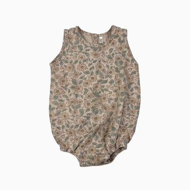 Barboteuse rose pâle fleuri 12-18M