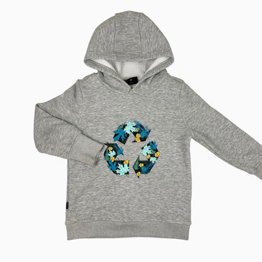 Pull à capuchon gris 'écologie' 7Y
