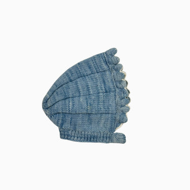 Bonnet bleu en tricot de coton pima 2-4Y