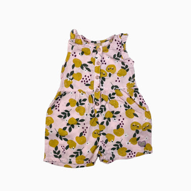 Combi rose 'pommes' en viscose 6-9M