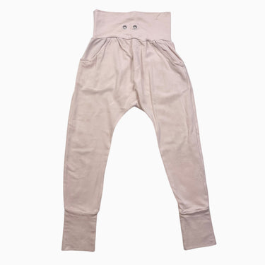Pantalon rose poudré en bambou et coton bio 3-5Y