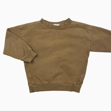 Pull olive en coton bio 4Y