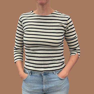 Pull marinière en coton pour femmes 0