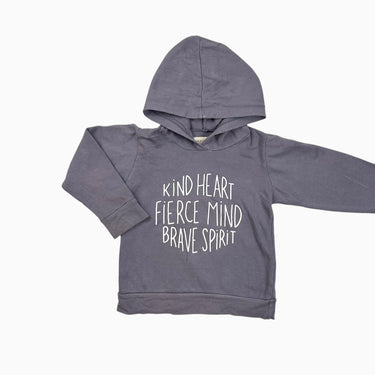 Pull à capuchon mauve 'Kind Heart' 5Y