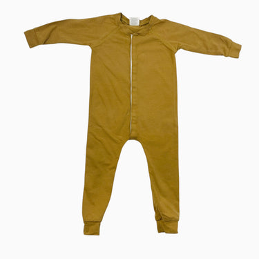 Pyjama ocre en coton bio et bambou 18-24M