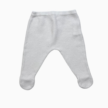 Legging à pied blanc en tricot 1M