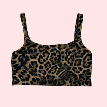 Bralette de sport léopard pour femmes S
