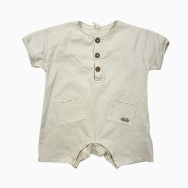 Combi short vanille avec boutons 9-12M