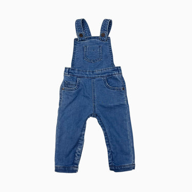 Salopette en coton chambray 12M