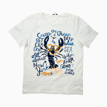 T-shirt blanc 'homard' 12Y