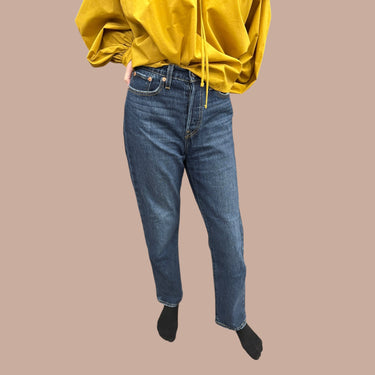 Pantalon 'Wedgie Straight' en denim foncé pour femmes 26US