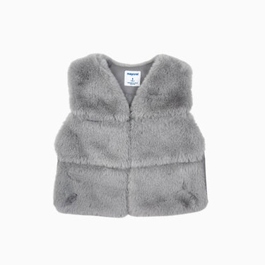 Veste en peluche grise 8Y