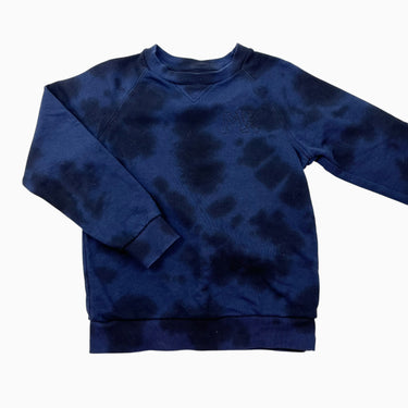 Pull marine et noir 'tie-dye' 7Y