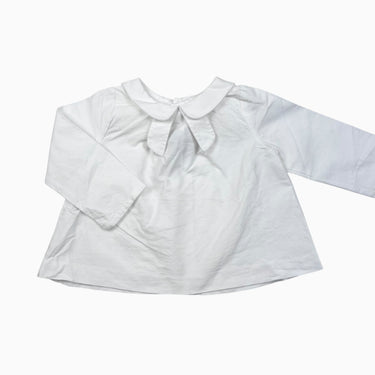 Blouse blanche col noeud 12M