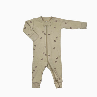 Combi jaune 'oursons' 3-6M