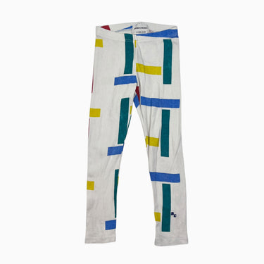 Legging blanc 'rectangles colorés' 2-3Y