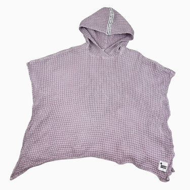 Poncho lilas en coton gaufré 6-9Y