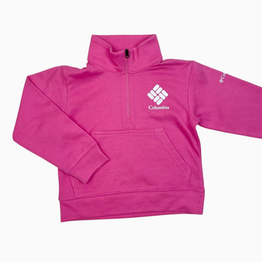 Pull demi-zip rose 4-5Y