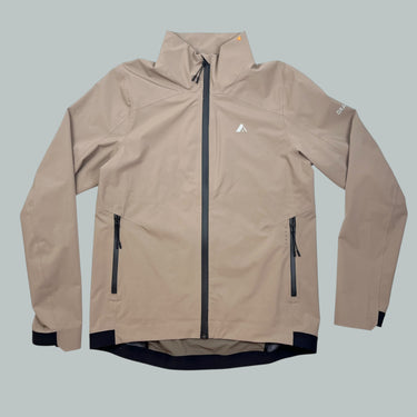 Manteau latté style coupe-vent en polyester pour femmes M